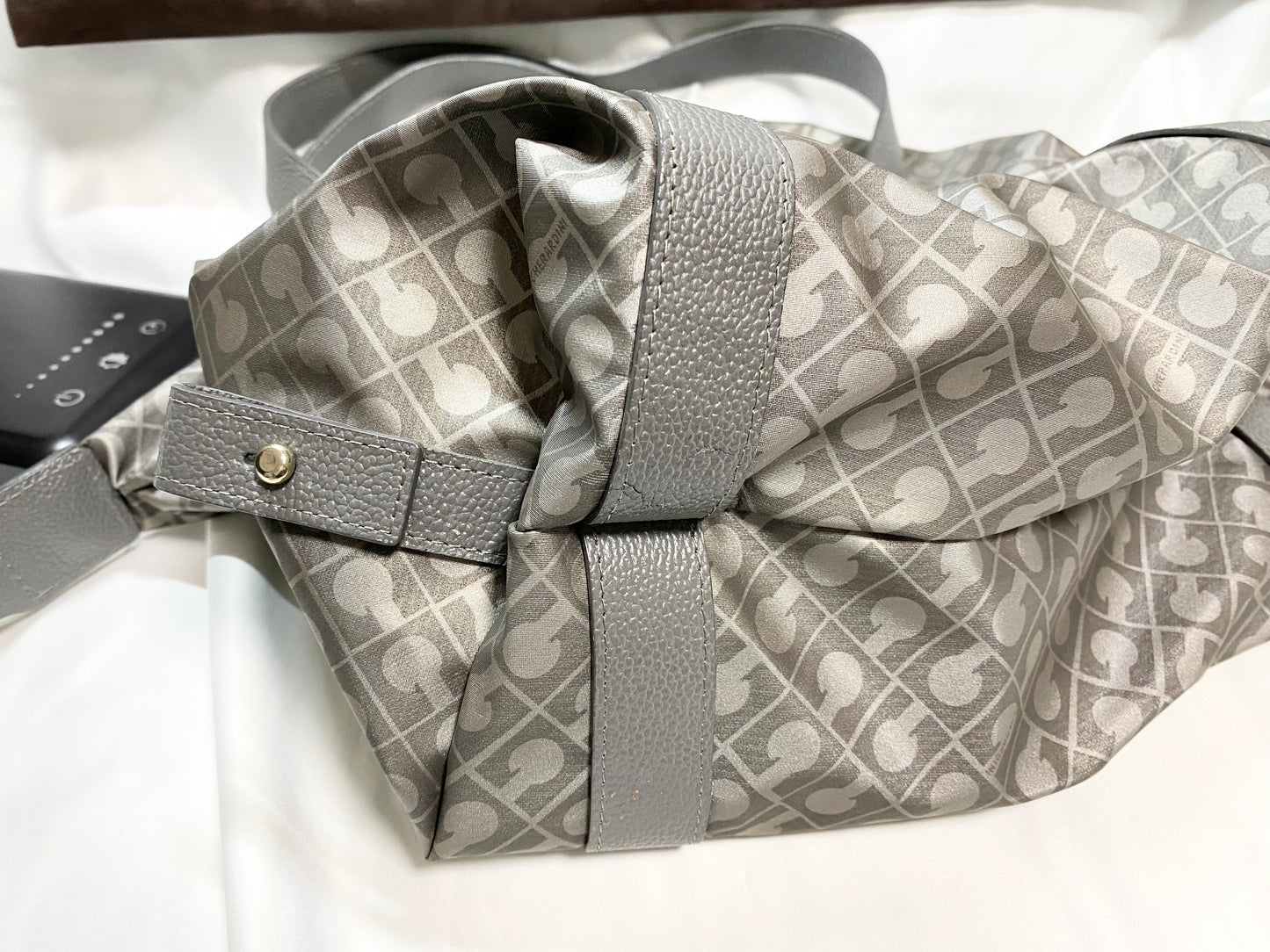 【良品】GHERARDINI ゲラルディーニ ナイロンレザー トートバッグ