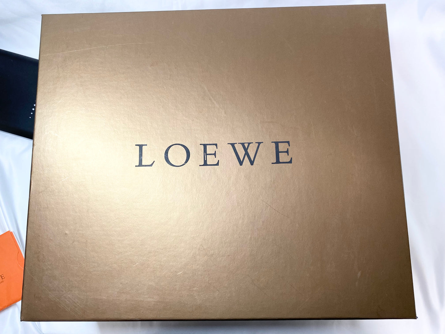 【良品】ロエベ LOEWE 2Way ハンドバッグ ブラウンゴールド