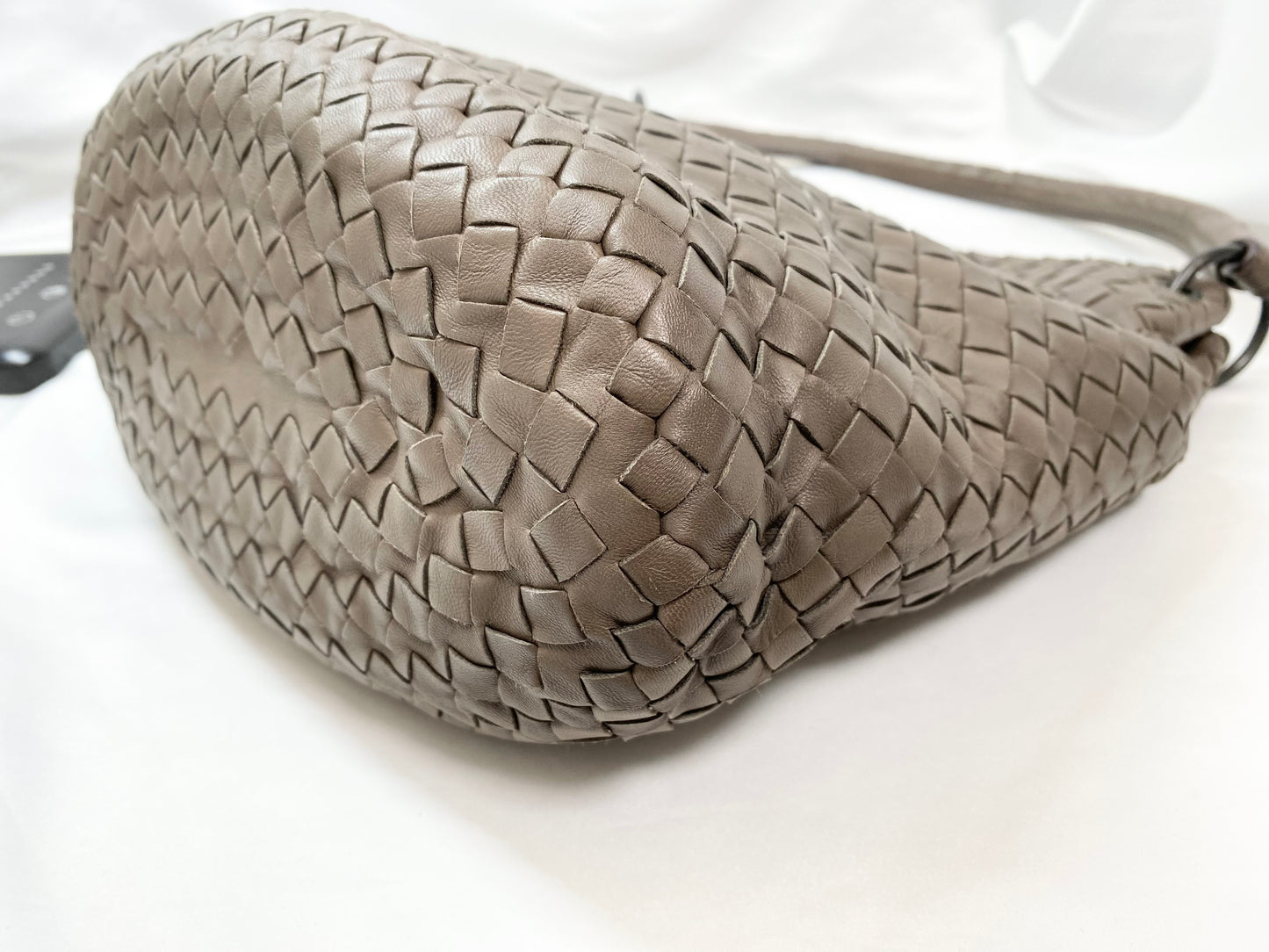【良品】ボッテガヴェネタ BOTTEGA VENETA イントレチャート ハンドバッグ ミラー付