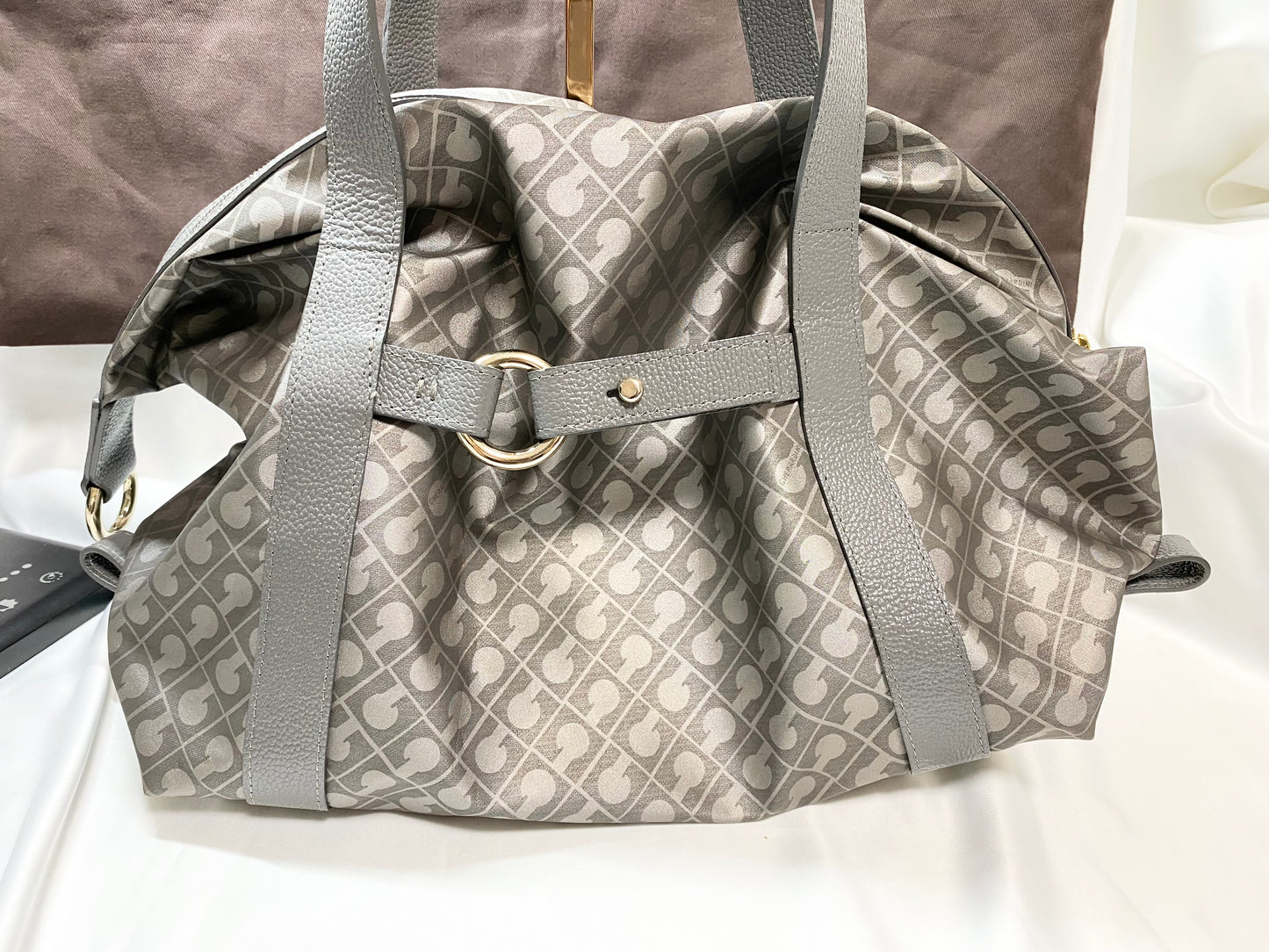 【良品】GHERARDINI ゲラルディーニ ナイロンレザー トートバッグ