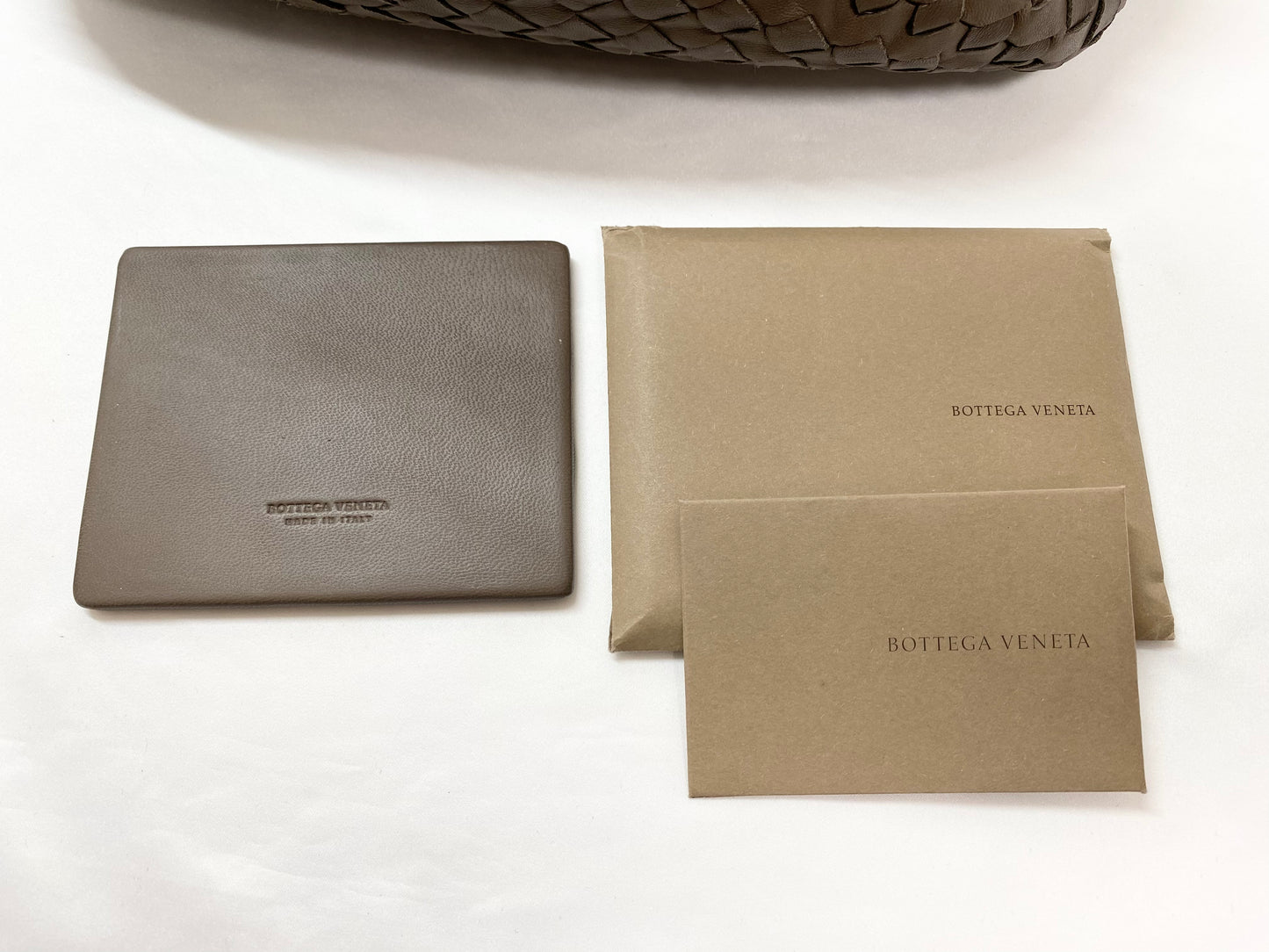 【良品】ボッテガヴェネタ BOTTEGA VENETA イントレチャート ハンドバッグ ミラー付