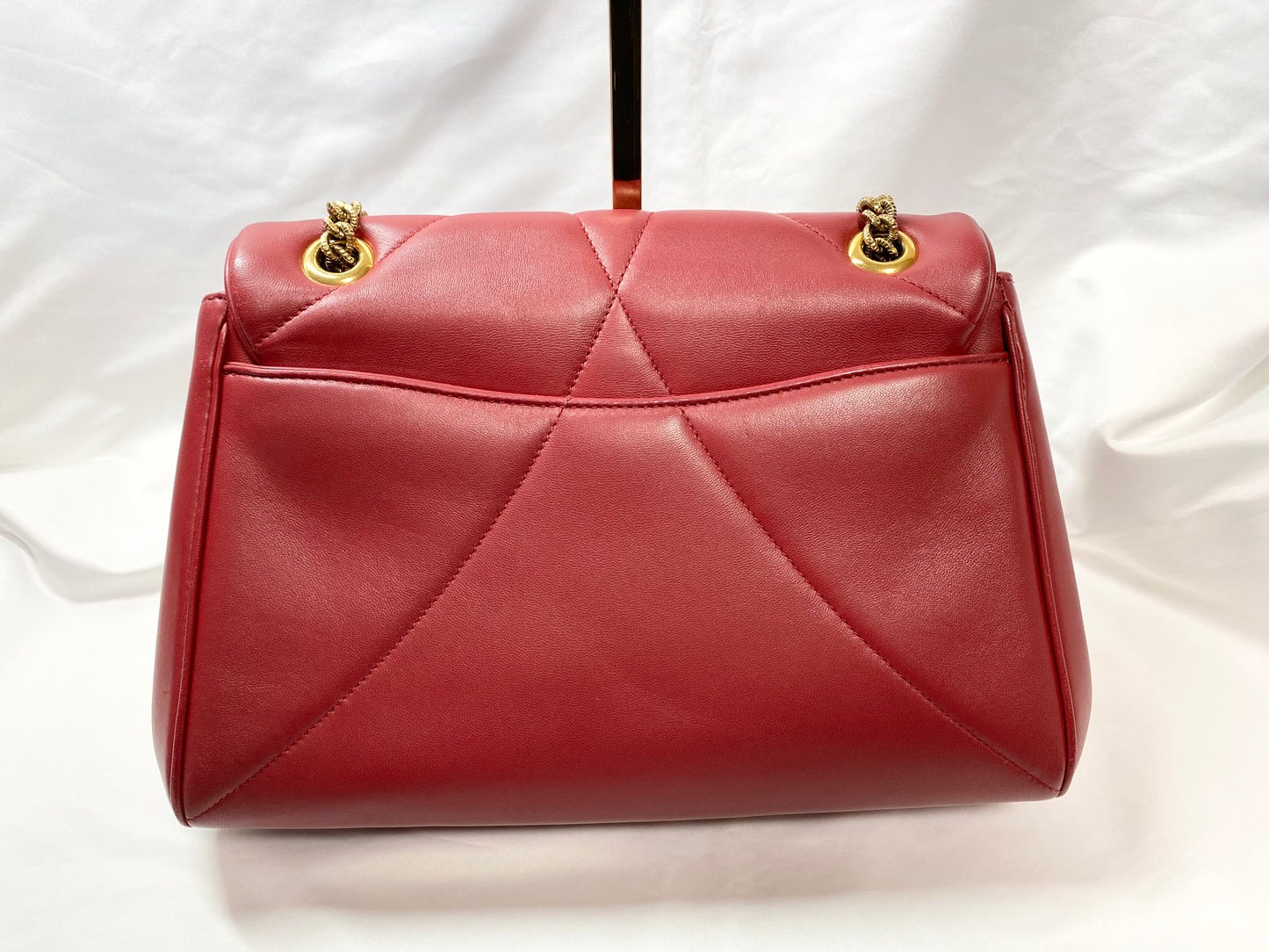 DOLCE&GABBANA ドルチェ&ガッパーナ ディボーション チェーンショルダーバッグ レッド