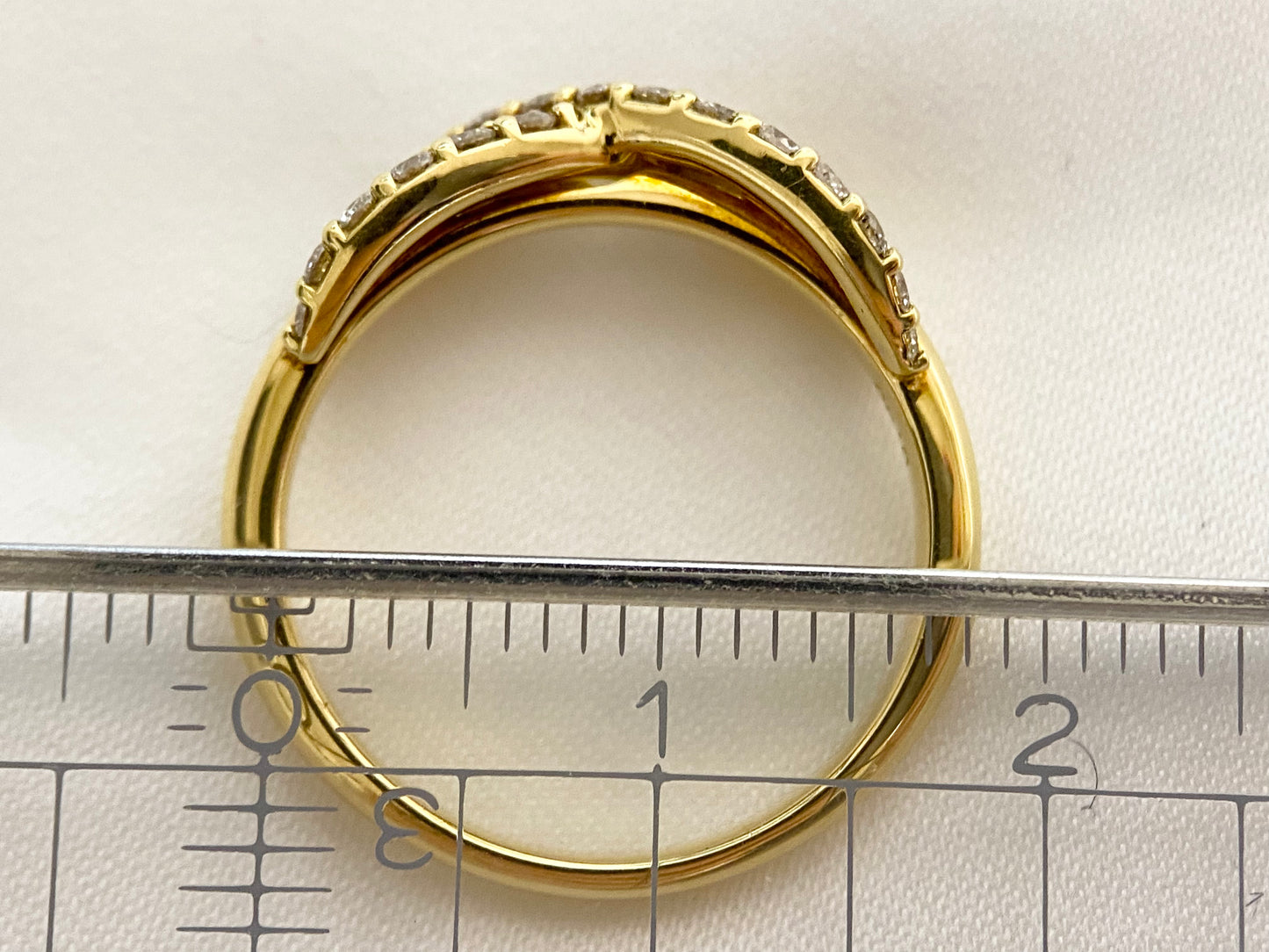 【新品】クロスライン ダイヤモンドリング ジュエリー