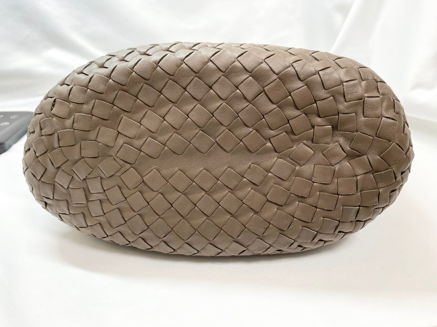 【良品】ボッテガヴェネタ BOTTEGA VENETA イントレチャート ハンドバッグ ミラー付