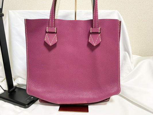 【美品】MOREAU PARIS モローパリ レザートートバッグ ブレガンソン