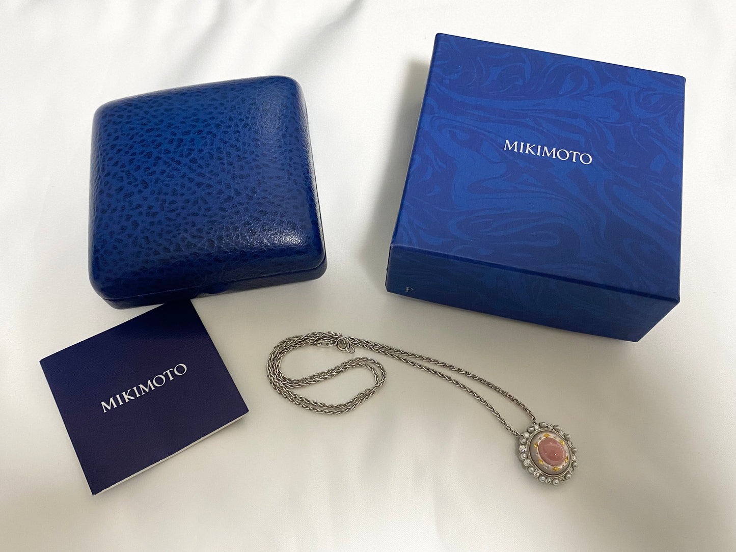 【美品】MIKIMOTO ミキモト コンクパール ダイヤモンドジュエリー ネックレス