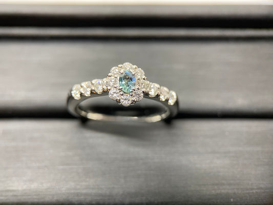 【美品】【レアストーン】魅惑の宝石「アレキサンドライト」 ダイヤモンド リング