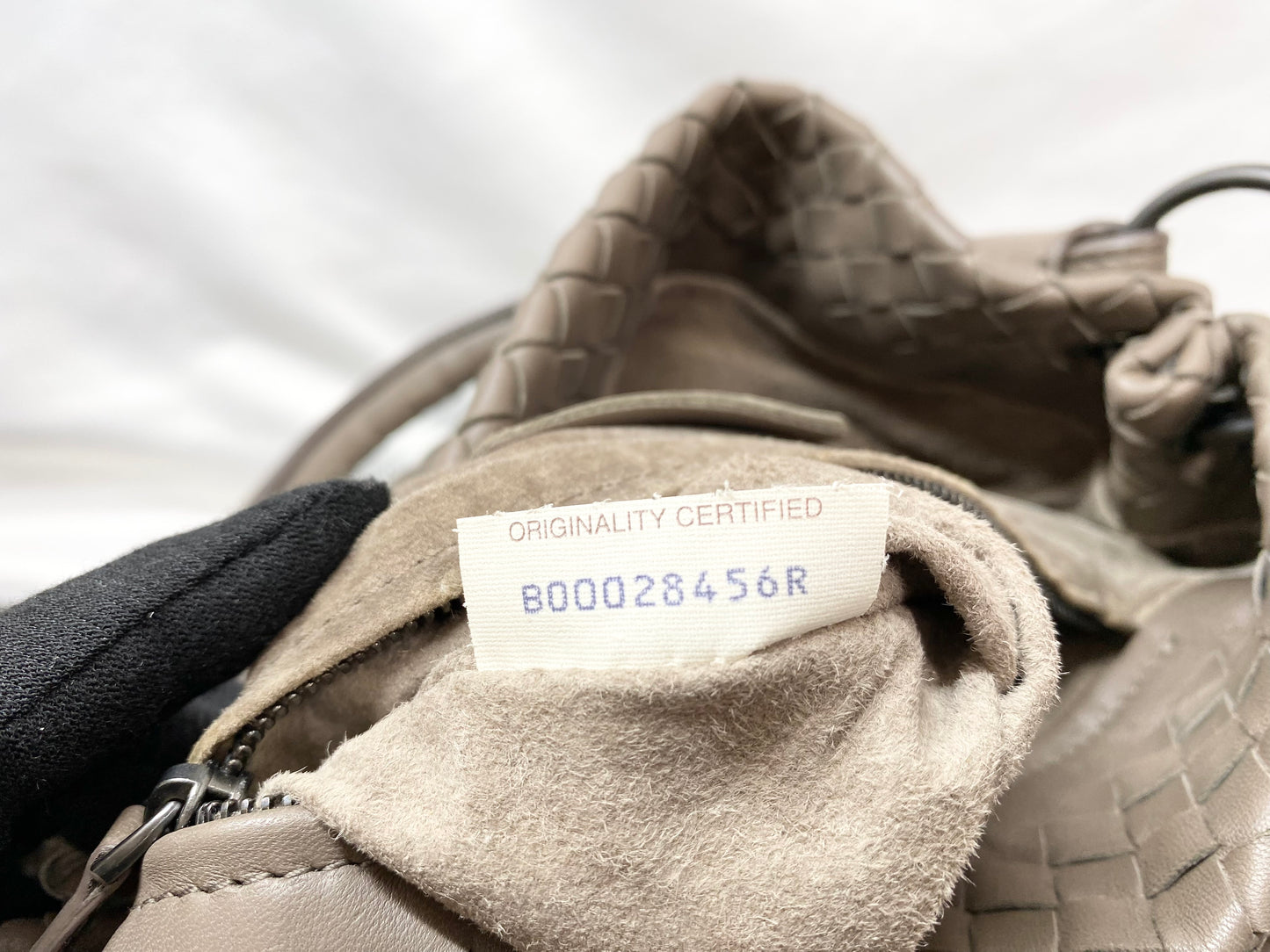 【良品】ボッテガヴェネタ BOTTEGA VENETA イントレチャート ハンドバッグ ミラー付