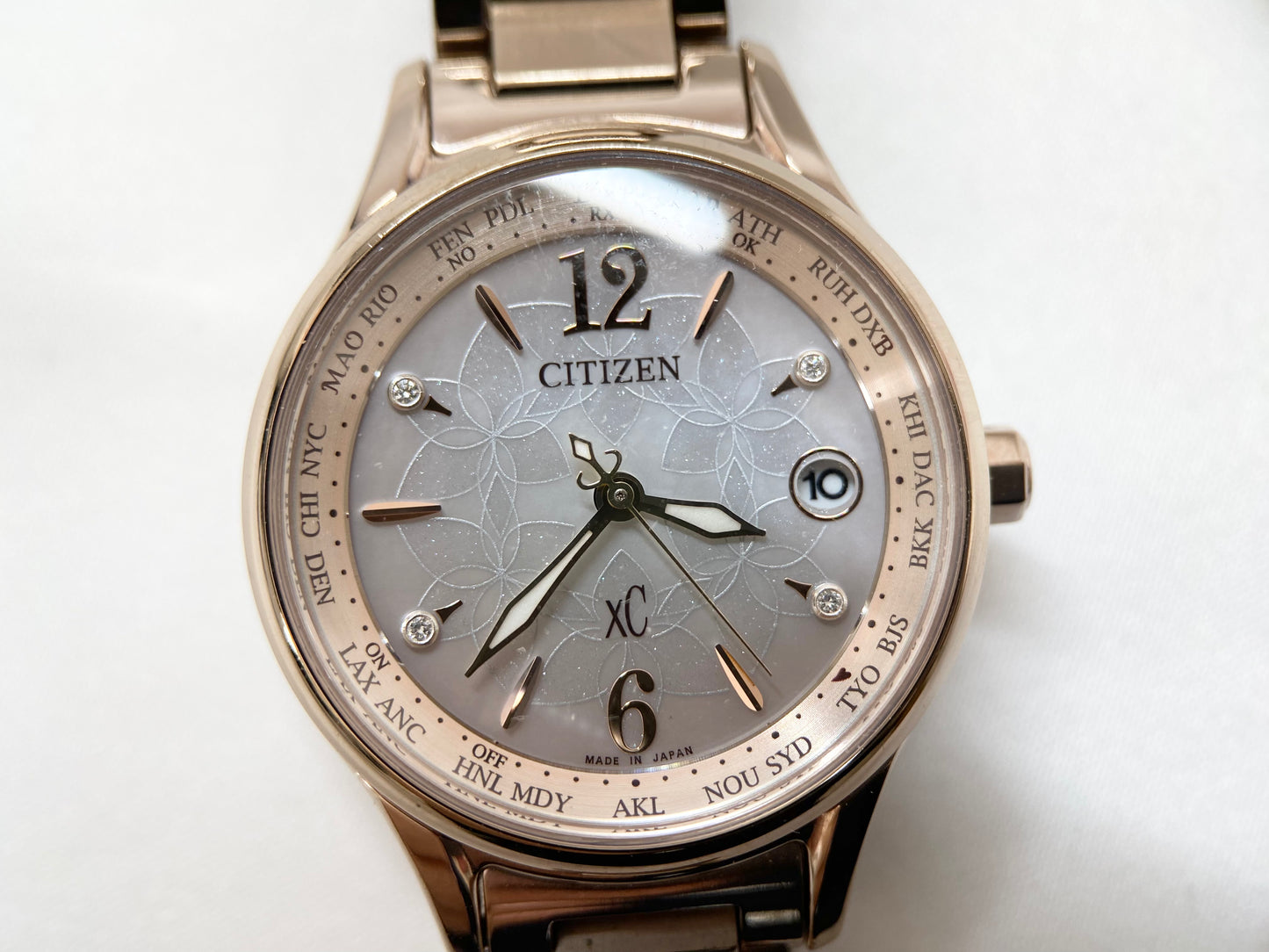 【美品】シチズン CITIZEN XC(クロスシー)特別限定モデル EC1164-53X 4Pダイヤモンド