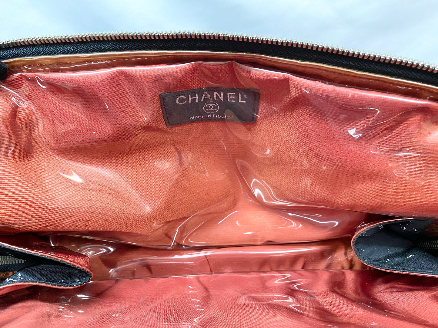 【良品】シャネル CHANEL 旧トラベルライン ミニボストンバッグ