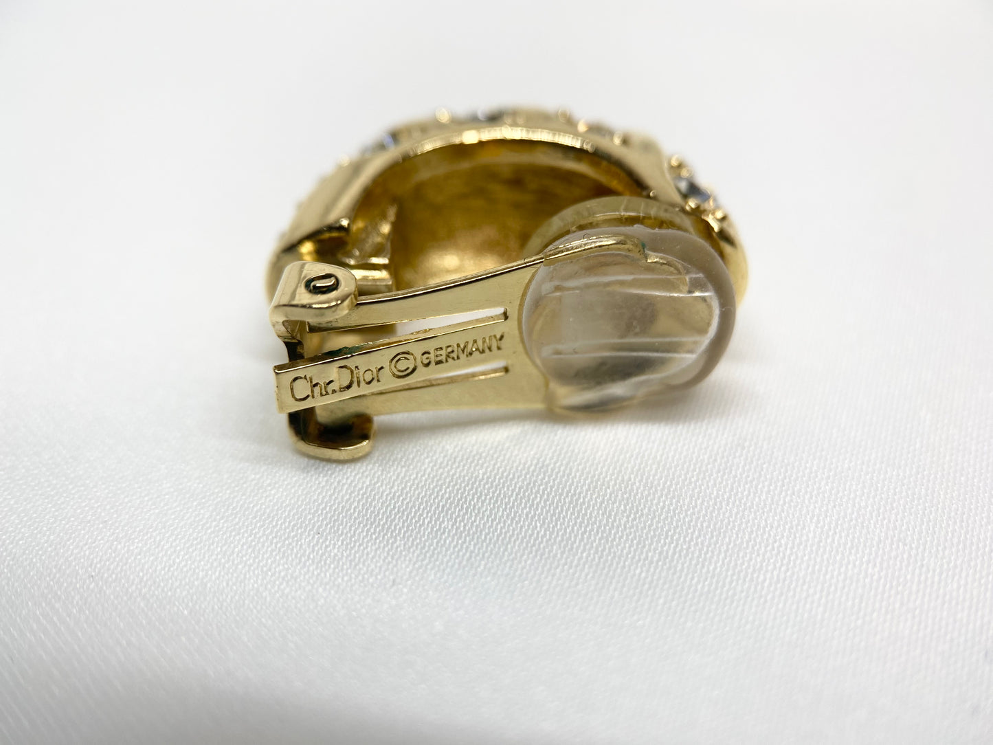 クリスチャンディオール Christian Dior ラインストーン イヤリング