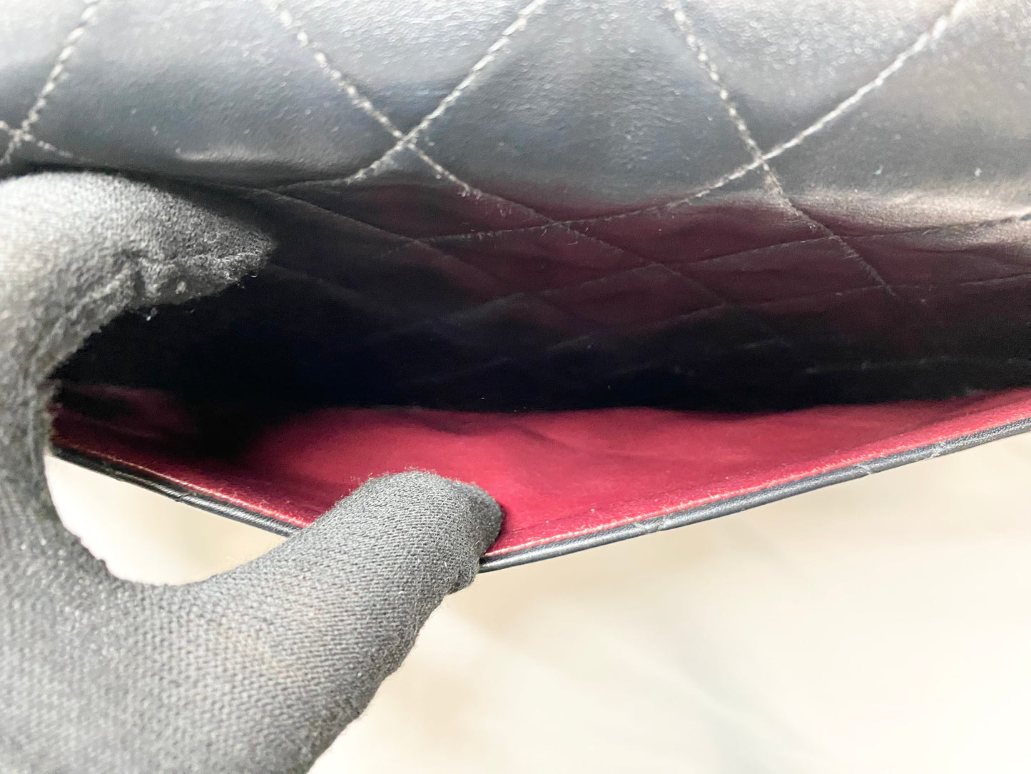 シャネル デカマトラッセ ラムスキン 2番台