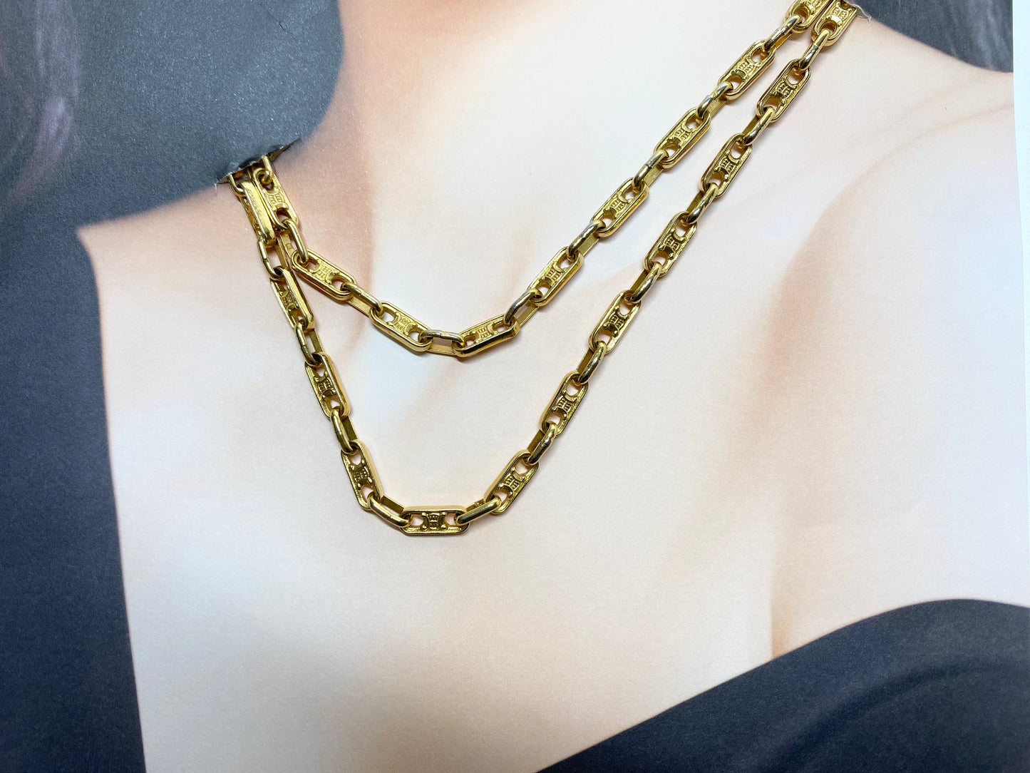 セリーヌ CELINE ヴィンテージ トリオンフ ロングネックレス