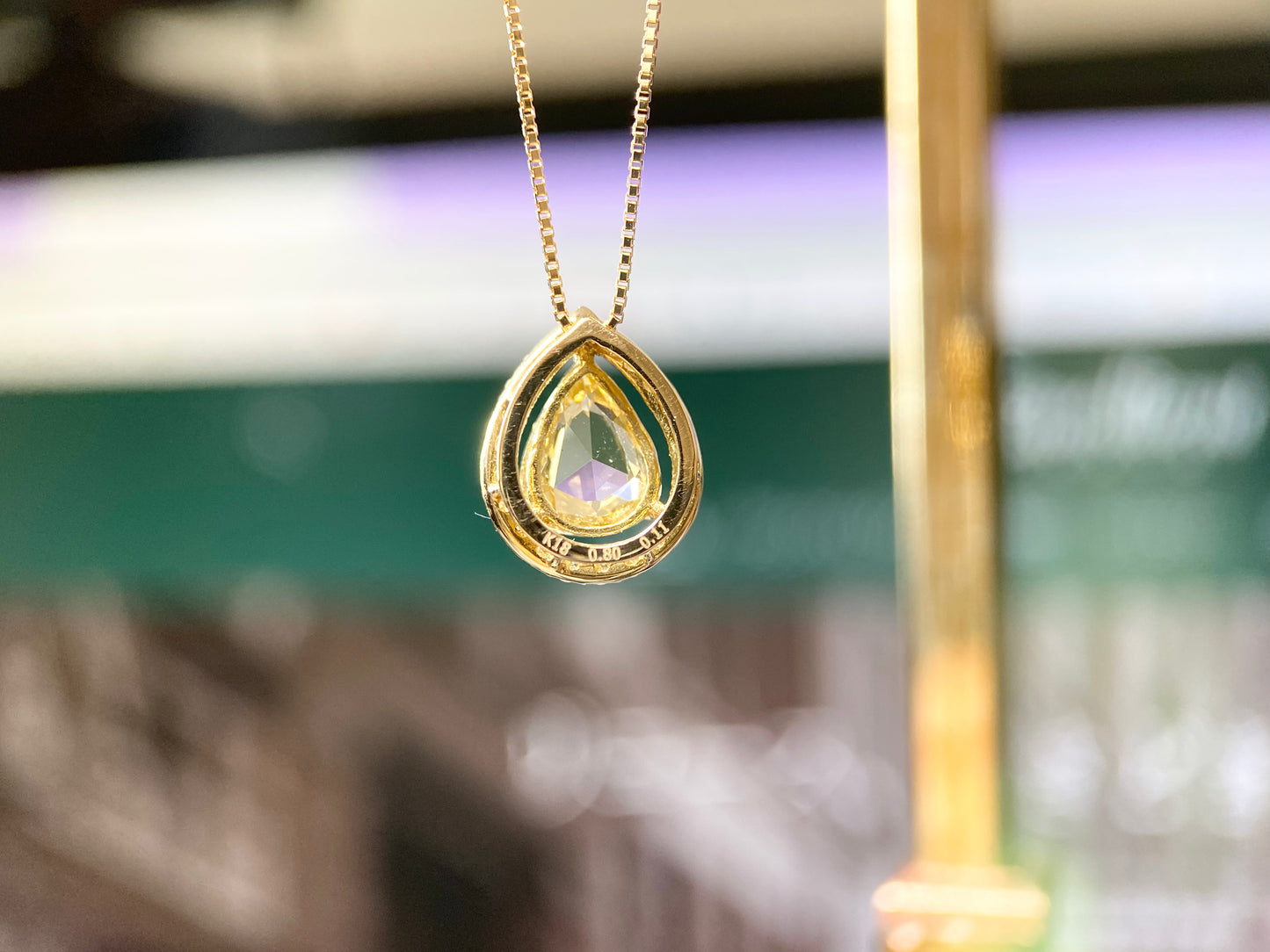 【新品】ティアドロップ ダイヤモンドジュエリー ネックレス