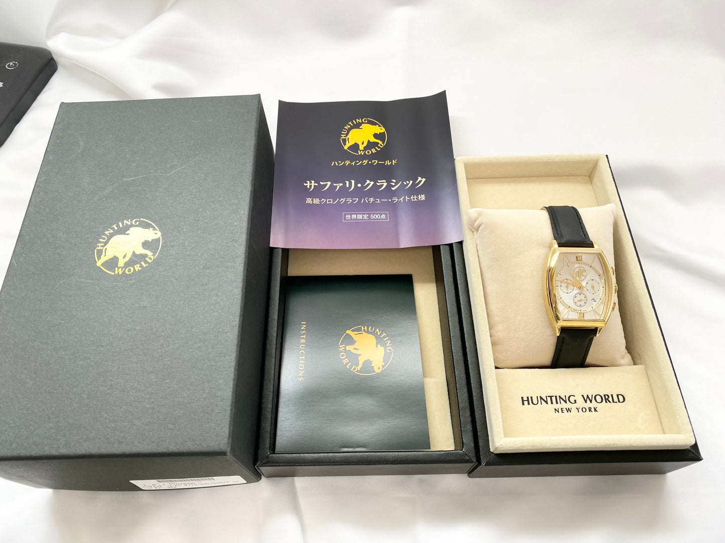 【未使用品】HUNTING WORLD ハンティングワールド サファリクラシック クロノグラフ