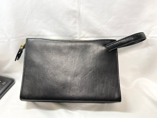 Tsuchiya Bag Factory Tsuchiya Kaban Genuine Leather Clutch Bag Black