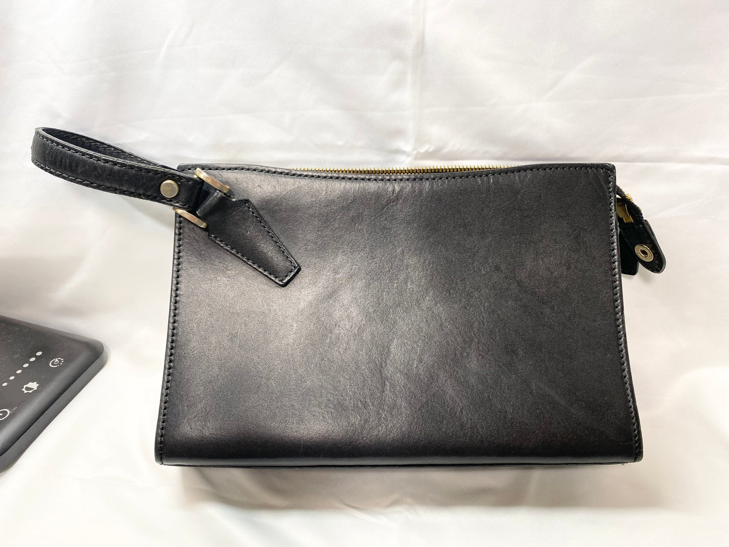 Tsuchiya Bag Factory Tsuchiya Kaban Genuine Leather Clutch Bag Black