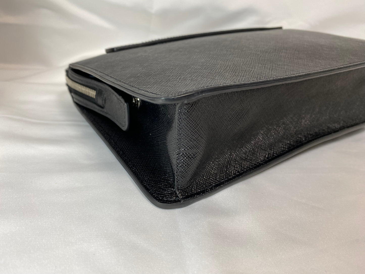Beautiful Prada PRADA Saffiano Leather Clutch Bag Black