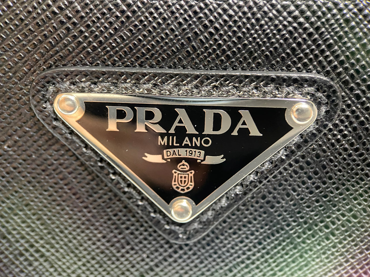 Beautiful Prada PRADA Saffiano Leather Clutch Bag Black