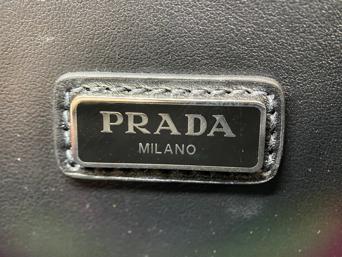 Beautiful Prada PRADA Saffiano Leather Clutch Bag Black
