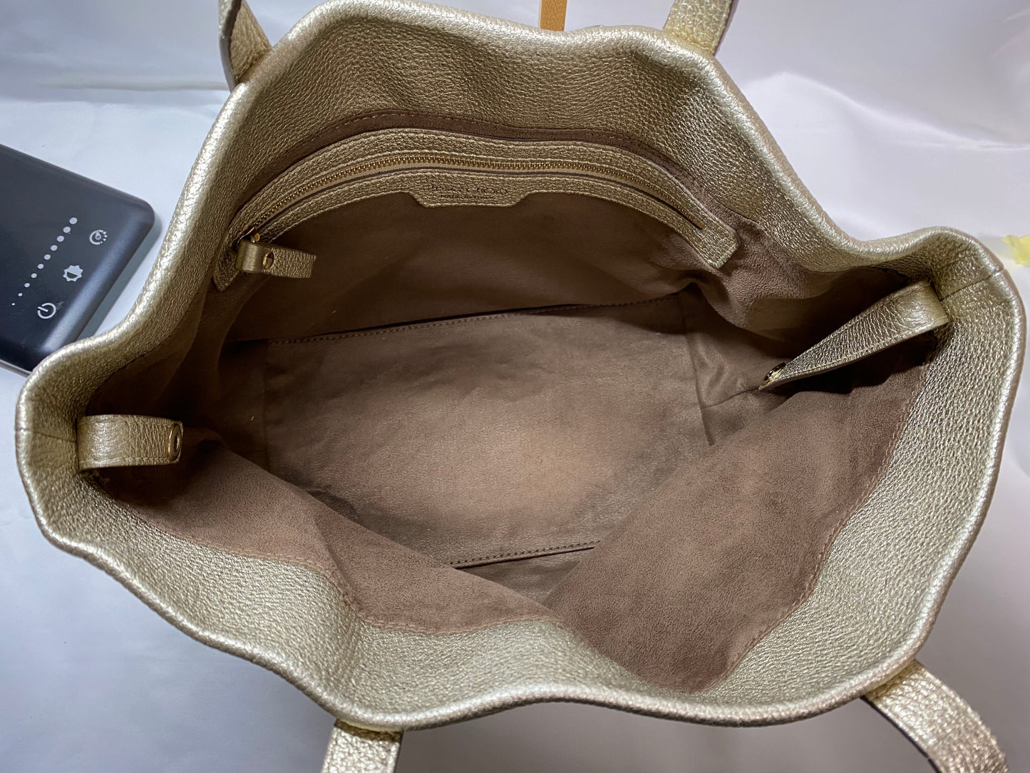 Jimmy Choo Jimmy Choo leather mini tote bag with star studs gold