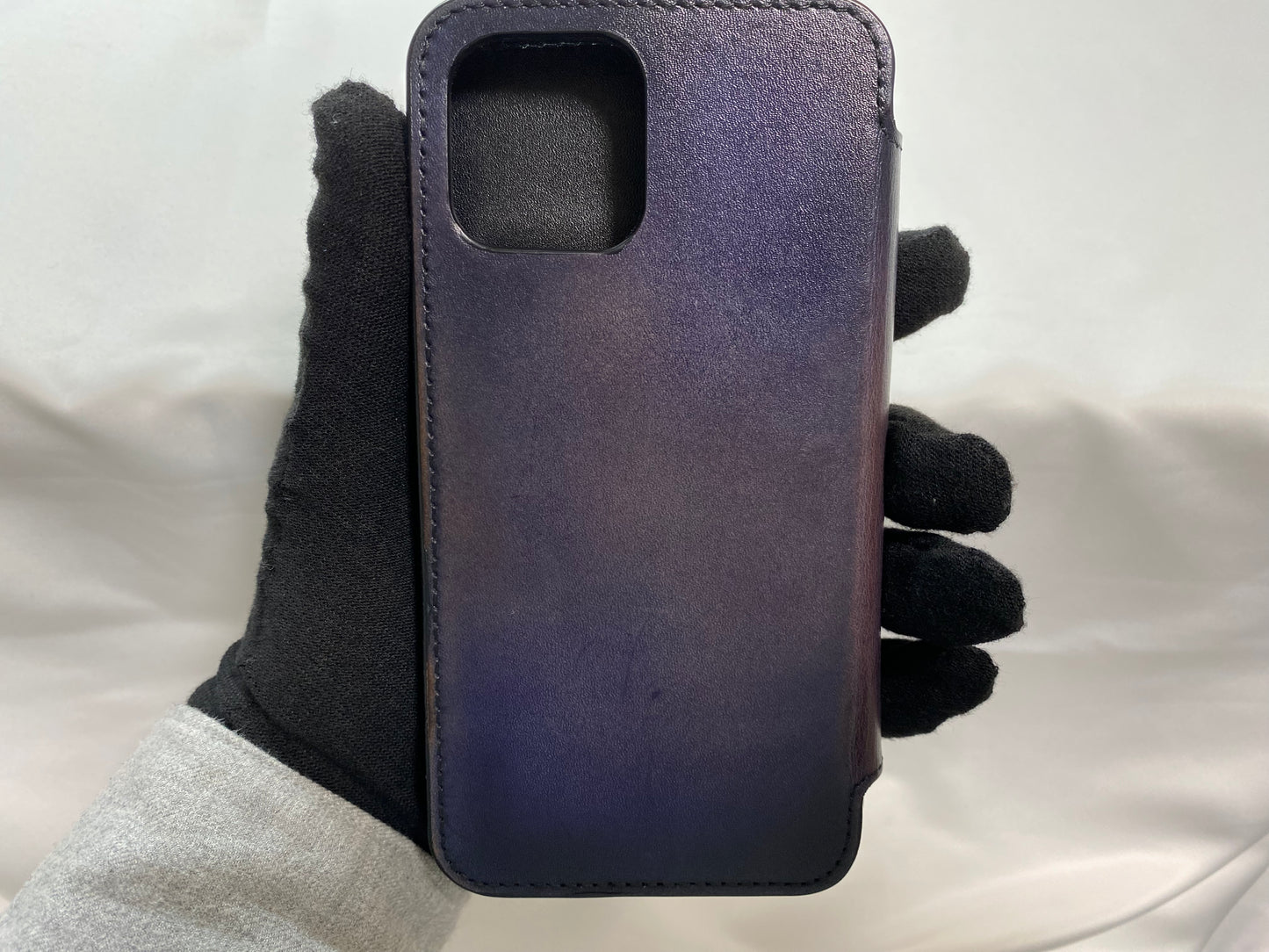 Berluti BERLUTI iPhone12/12PRO Notebook Case Calligraphy Purple