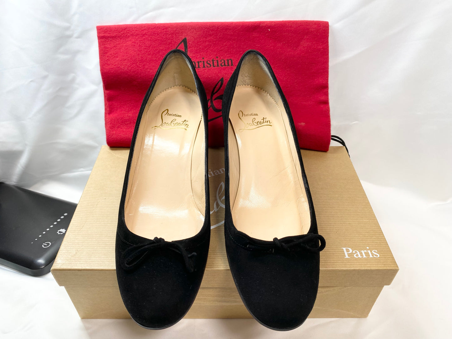 Christian Louboutin Heeled Pumps Suede Black