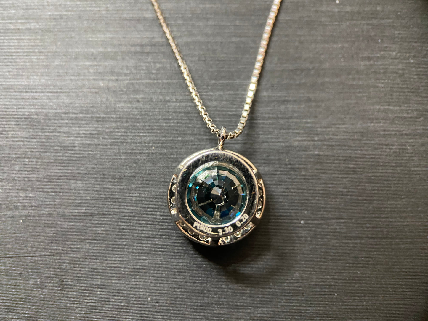 【新品】【レアストーン】やわらかいブルー色「ブルージルコン」ネックレス ジュエリー