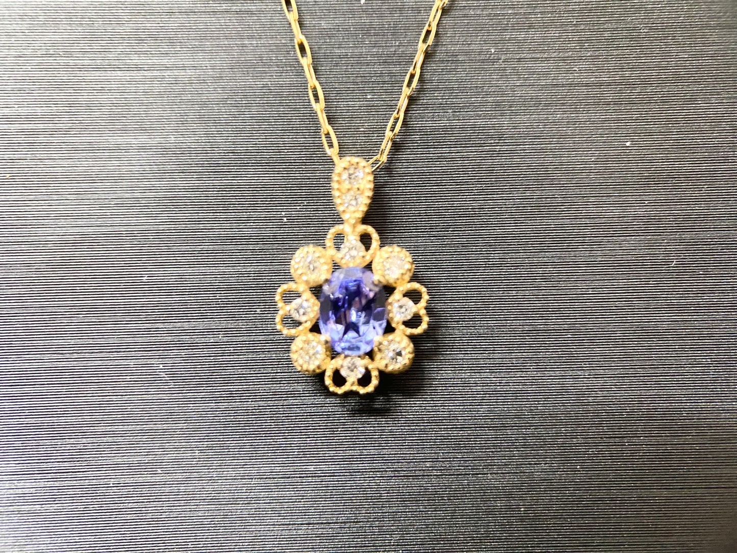 【新品】【レアストーン】落ち着いた青い輝き「タンザナイト」 ネックレス ジュエリー