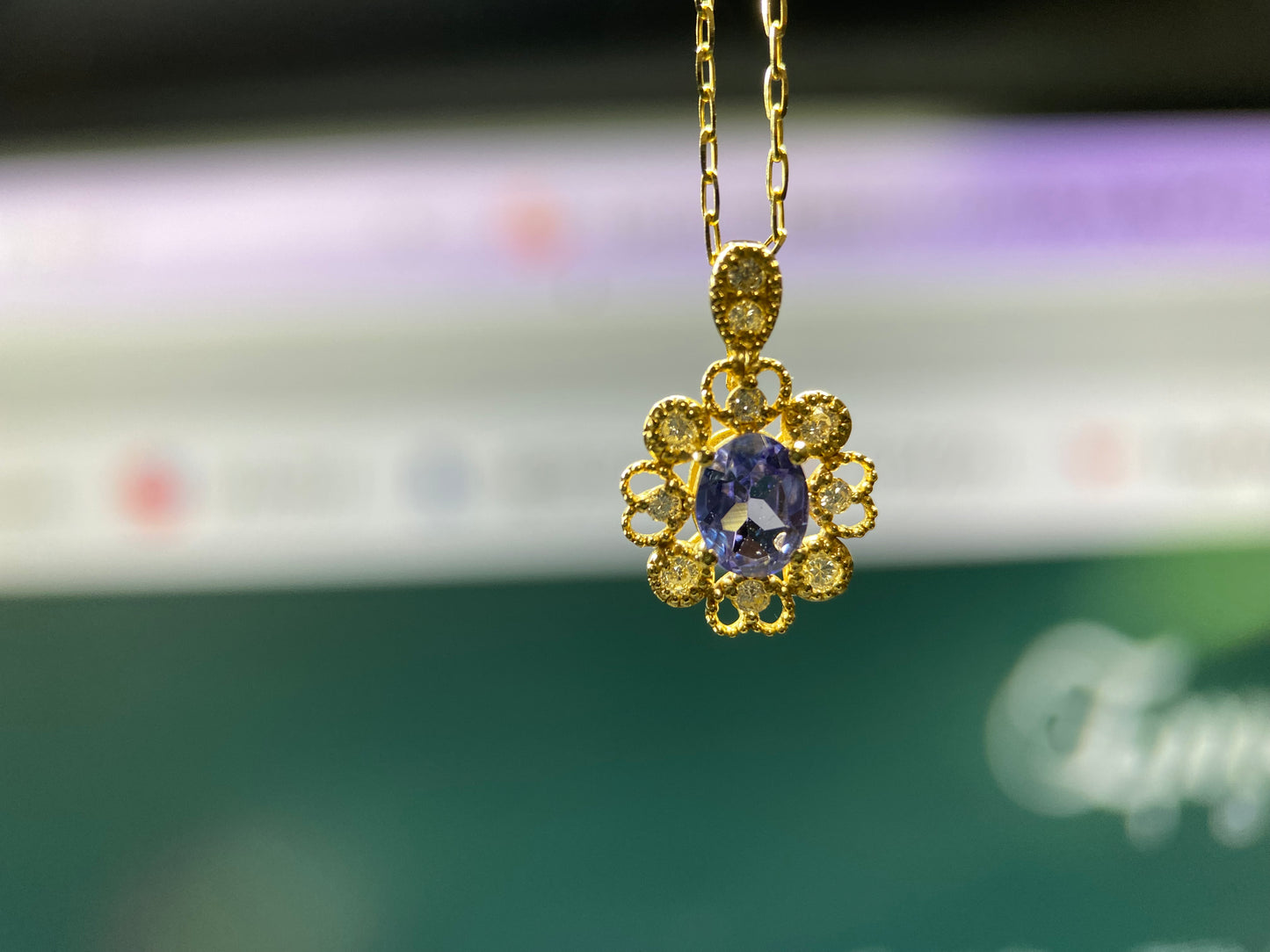 【新品】【レアストーン】落ち着いた青い輝き「タンザナイト」 ネックレス ジュエリー