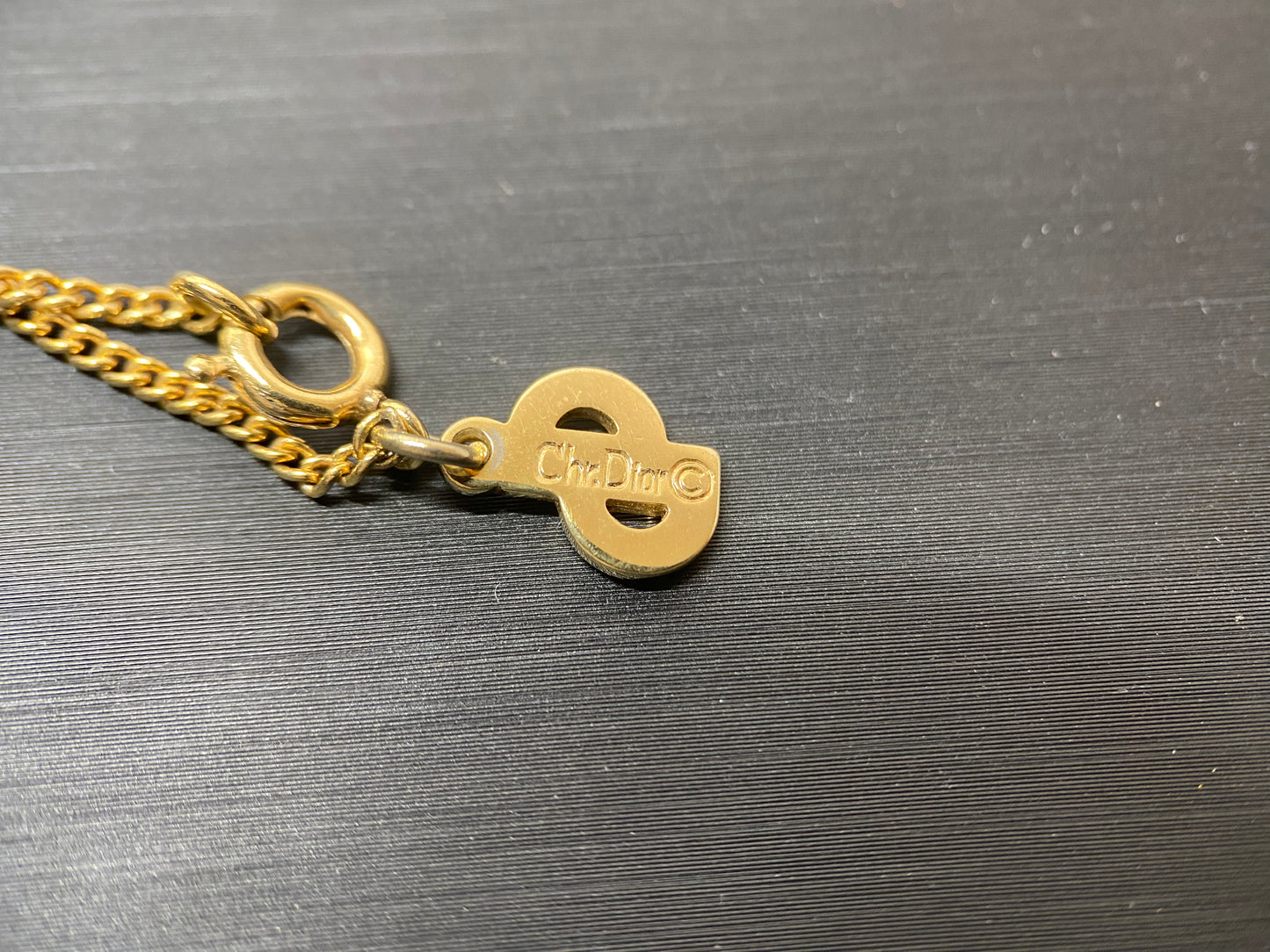 クリスチャンディオール ChristianDior CDロゴ ハートネックレス