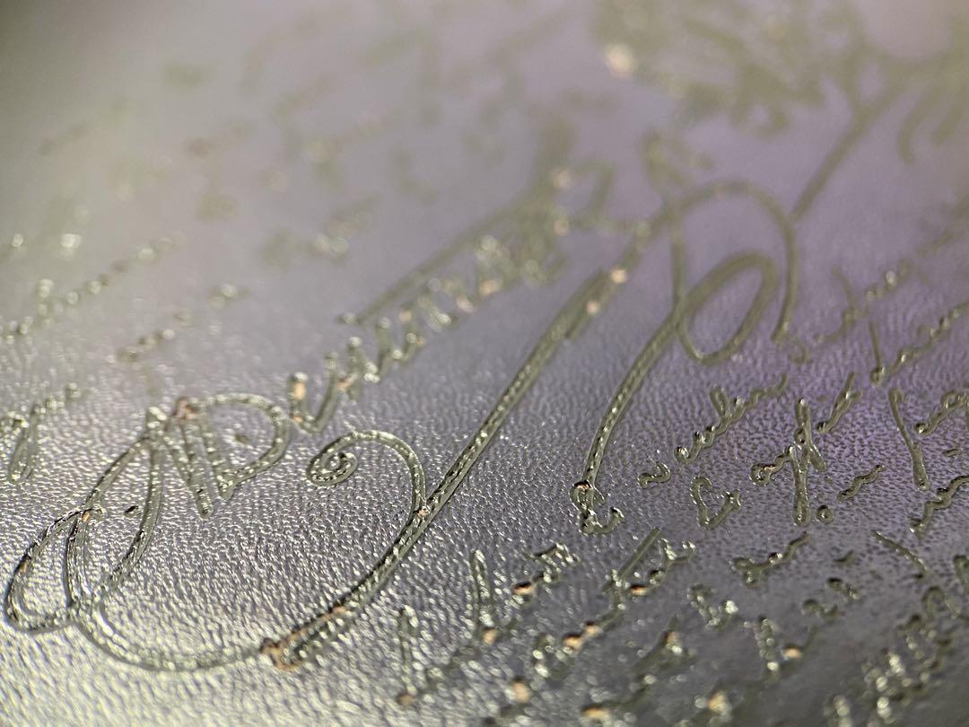 ベルルッティ BERLUTI iPhone12/12PRO 手帳型ケース カリグラフィ パープル系