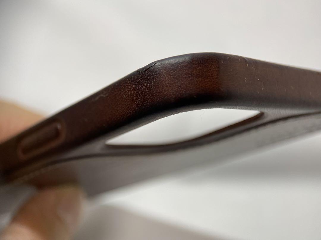 Hermès Hermès iPhone12/12PRO Cell Phone Case Bolduc Brown