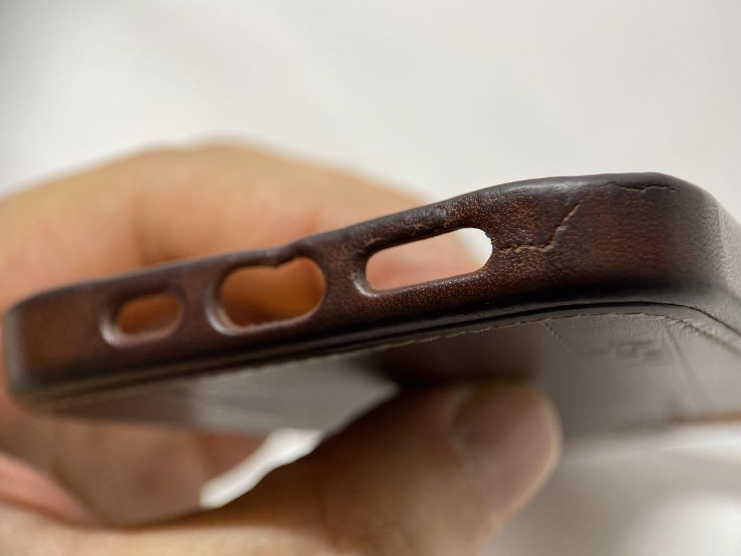 Hermès Hermès iPhone12/12PRO Cell Phone Case Bolduc Brown