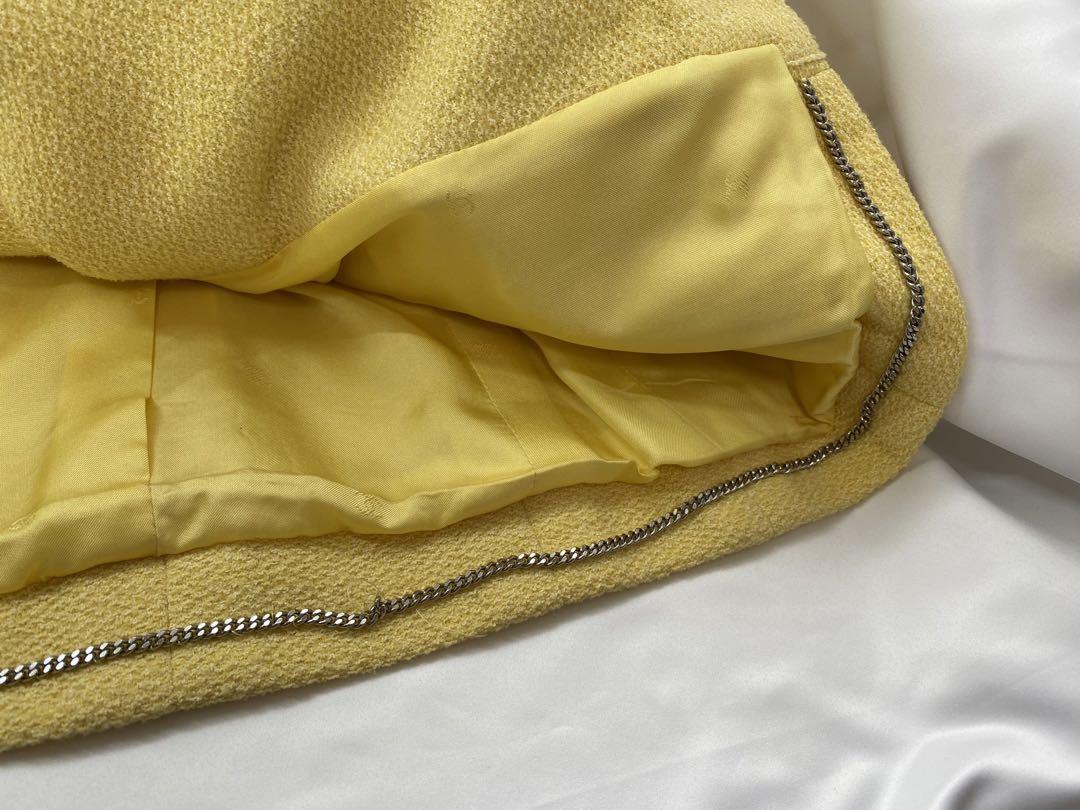 Beautiful Chanel CHANEL Set-up Suit Yellow 36