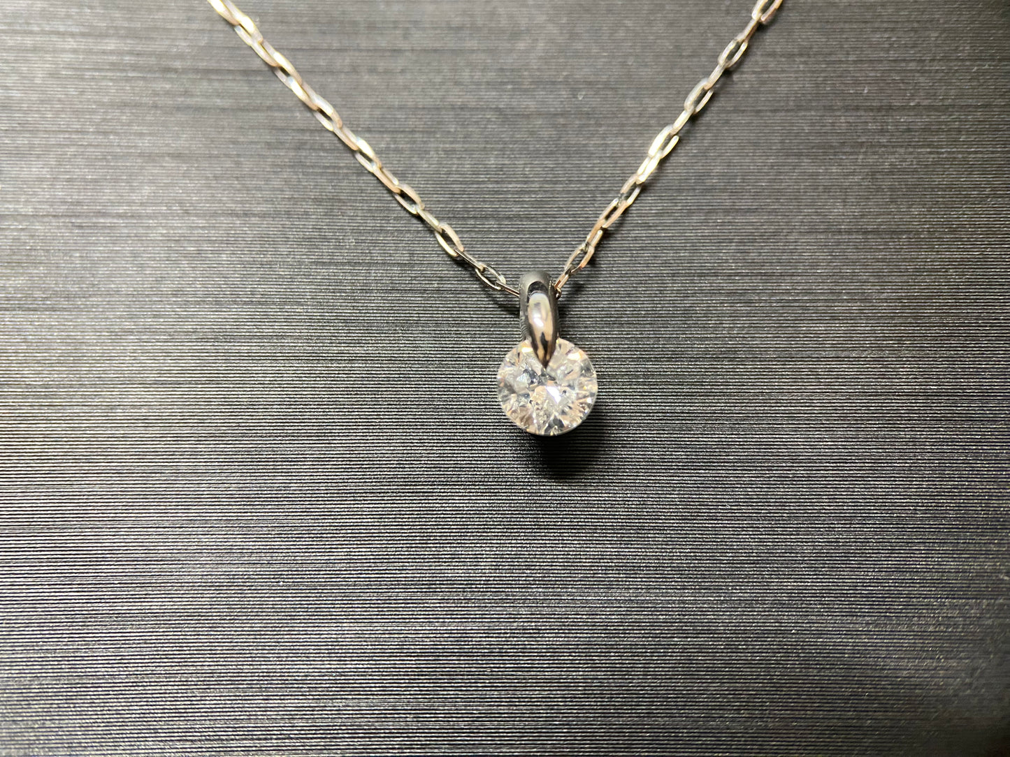 【新品】【レアストーン】宝石の王様「ダイヤモンド」ネックレス　0.38ct