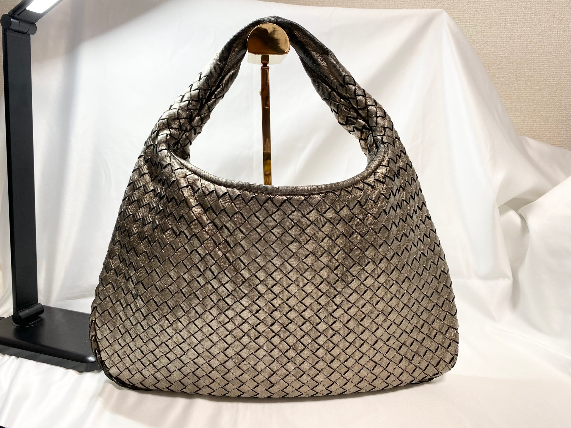 ボッテガヴェネタ　BOTTEGA VENETA　イントレチャート　ホーボーワンショルダーバッグ　115653