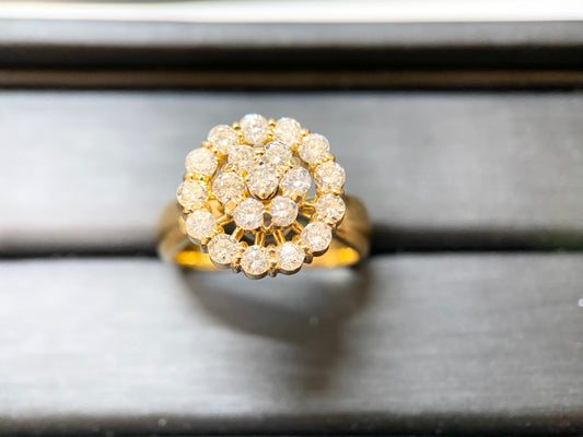 K18 diamond ring D1.2ct