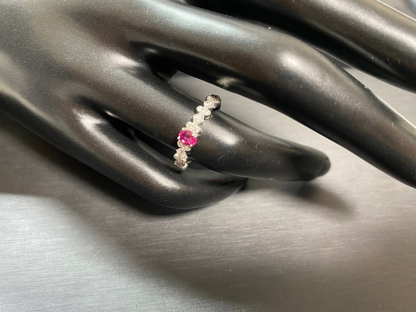 New] [Rare Stone] Ruby Ring Jewelry Pt900